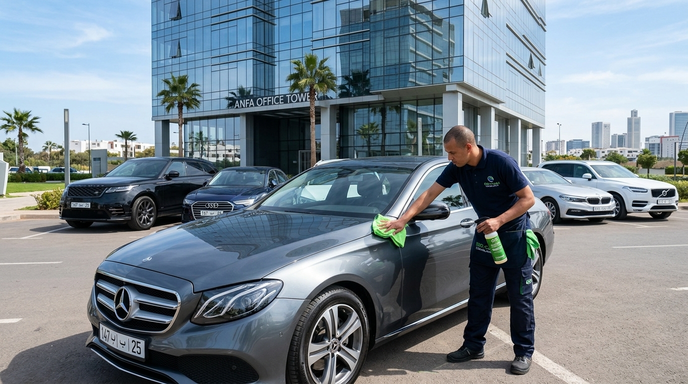 Lavage auto écologique pour entreprises et flottes partenaires Lavsen Auto Casablanca